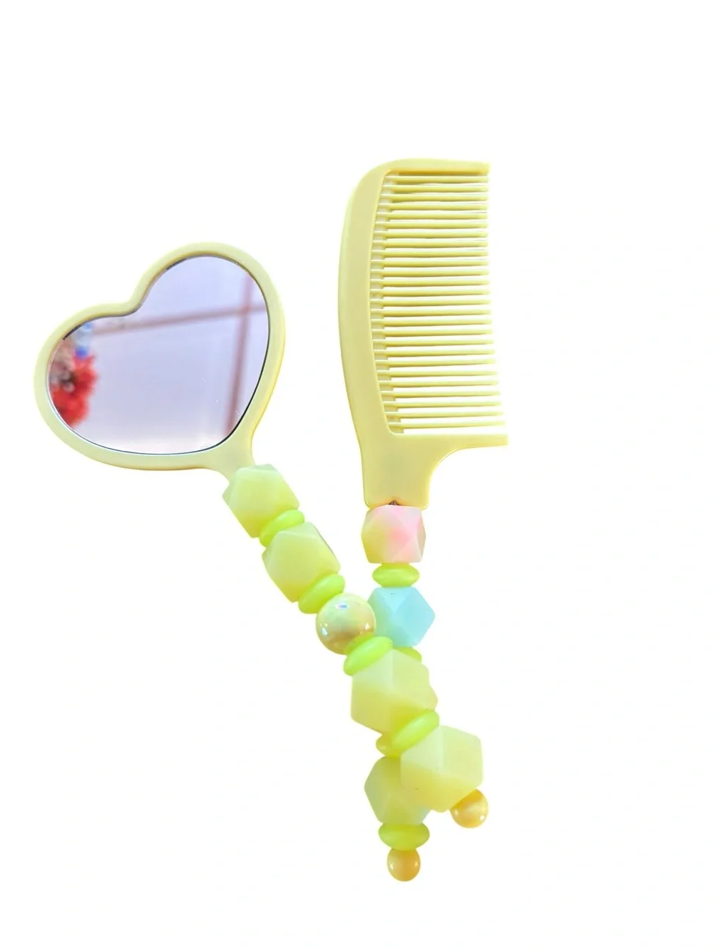 Mirror & Comb Set Handmade By AB INKS HANDMADE EXPRESSIONS